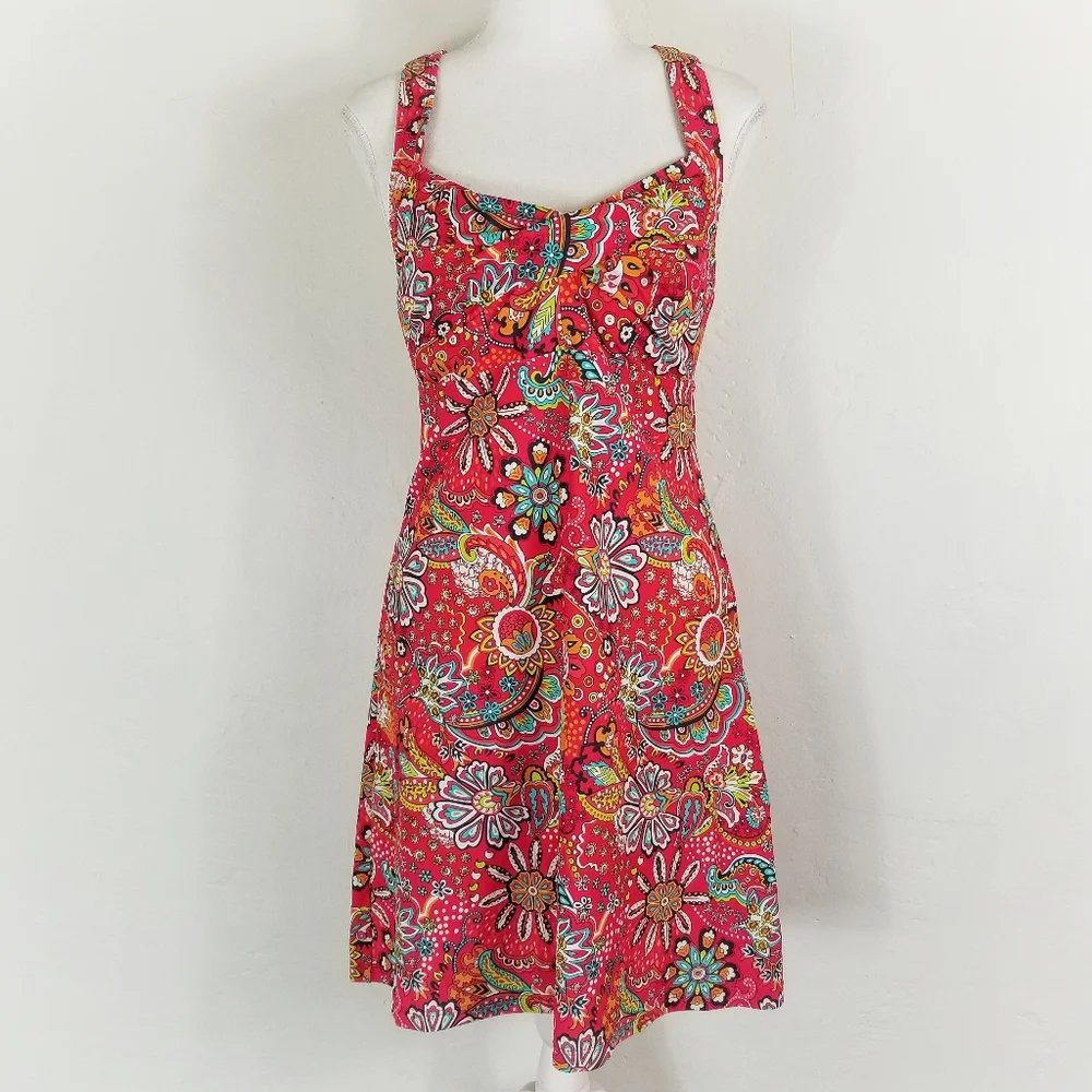 Athleta Salina Paisley Swimsuit dress floral S - Picture 1 of 8